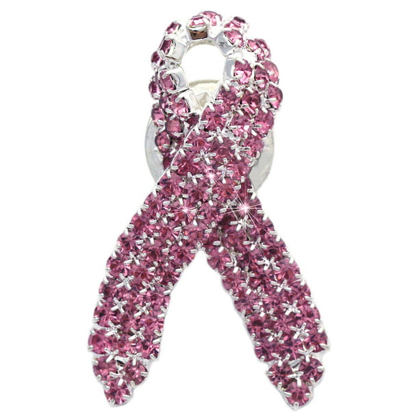 Breast Cancer Awareness Pink Rhinestone Ribbon Women Sweatshirt Support